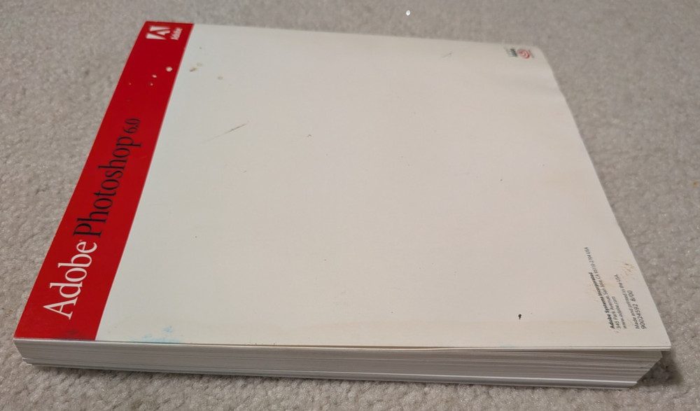Adobe Photoshop 6.0 User Guide Book Instruction Manual Only (not software)