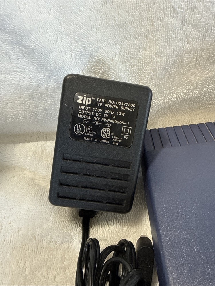 Has Power - Iomega Zip 100 External Parallel Drive – Untested / As‑Is