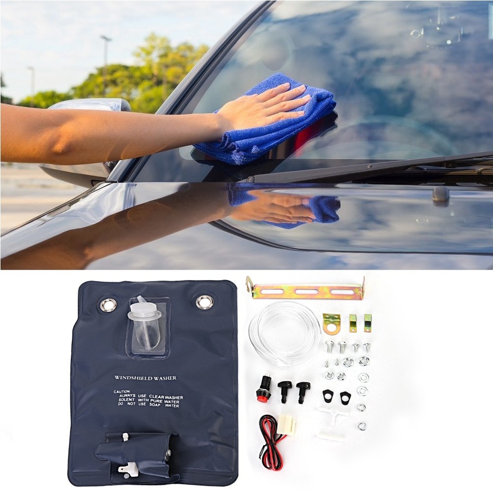 Universal Windscreen Washer Bottle Bag Kit For Classic Car