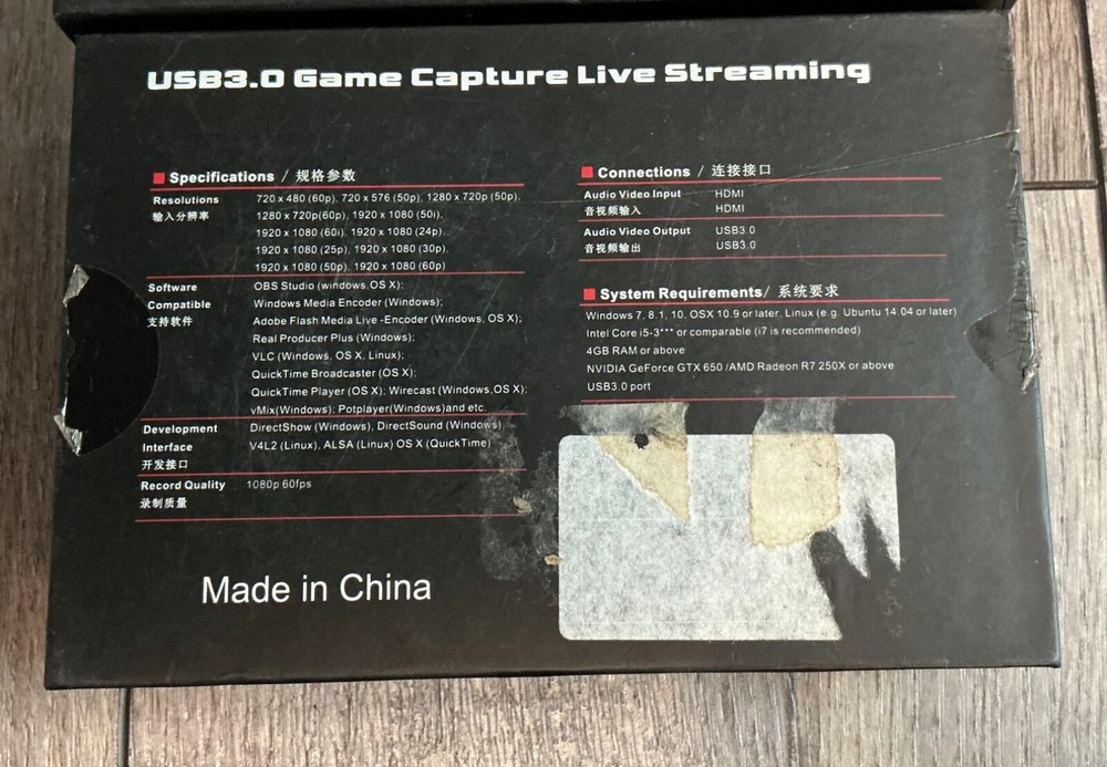 Linkstable External USB 3.0 Game Capture Card