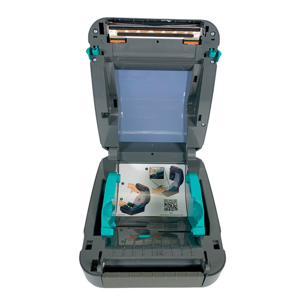 TESTED Zebra GK420d Direct Thermal Barcode Label Printer USB Ethernet BUNDLE