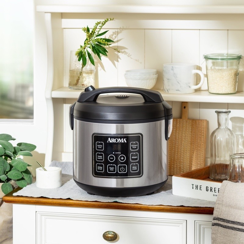 20-Cup Digital Rice Cooker Steamer Slow Cooker Nonstick Programmable Timer New