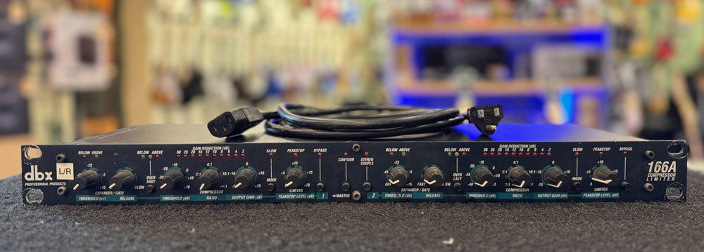 DBX 166A Rack Mounted Compressor / Limiter Rack Effect Module