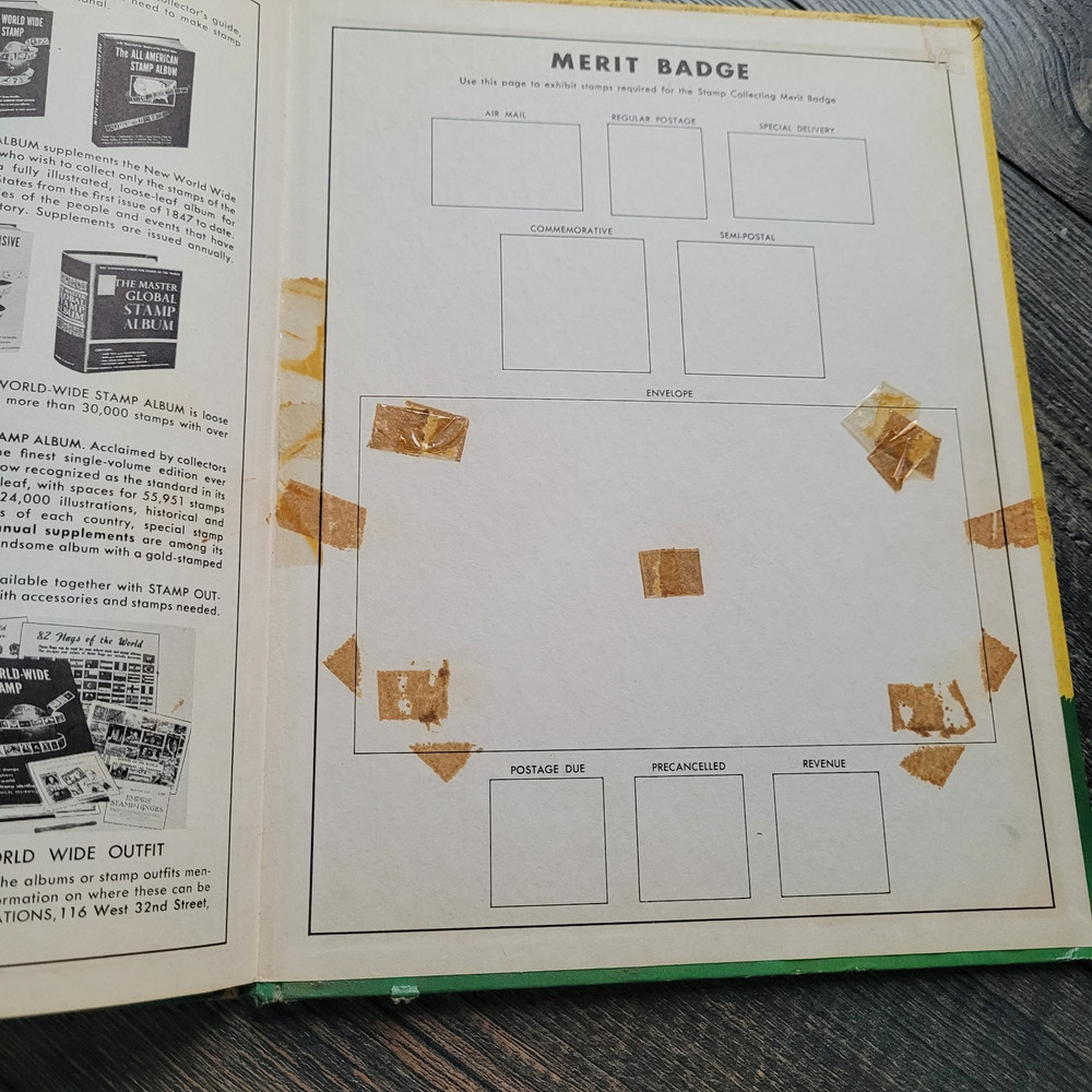 My First Stamp Album Vintage 1952 Empty