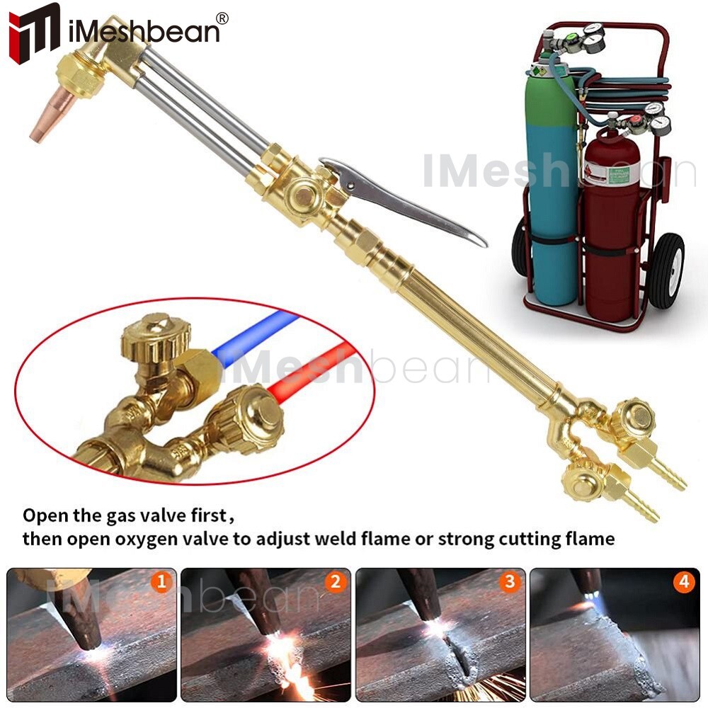 US Victor Style Oxygen Acetylene Cutting Welding Torch Set CA1350, 100FC Handle