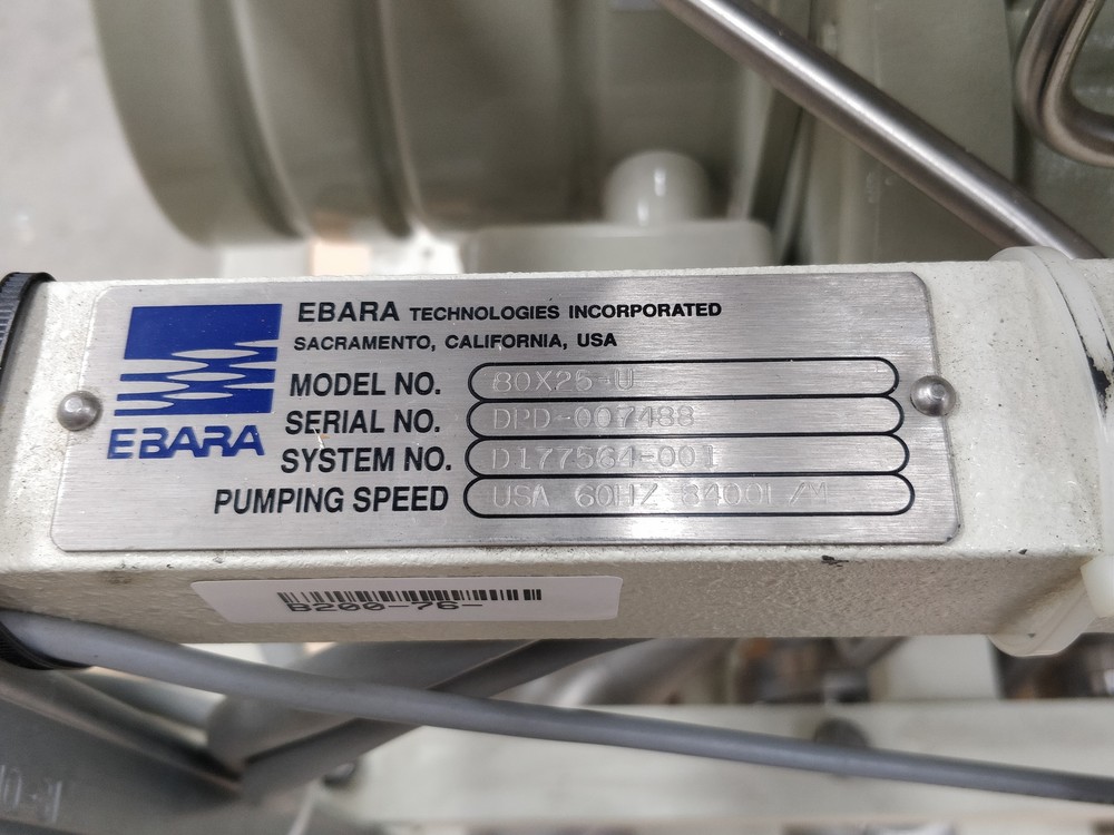 Ebara 80x25-U Dry Pump Vacuum Pump