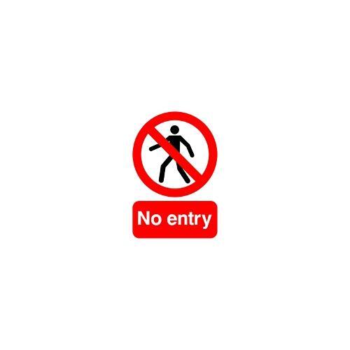 ML01751S, No Entry Sign Warning A5 Sticker
