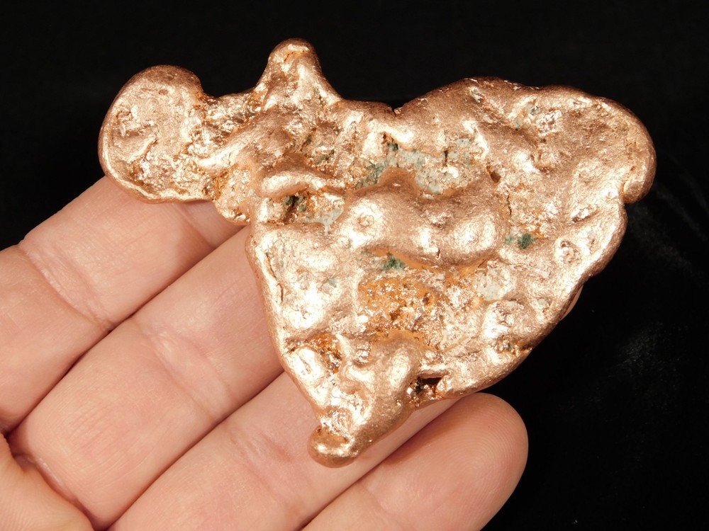 Big! Heavy Solid COPPER NUGGET or Native Copper Float Michigan 130gr
