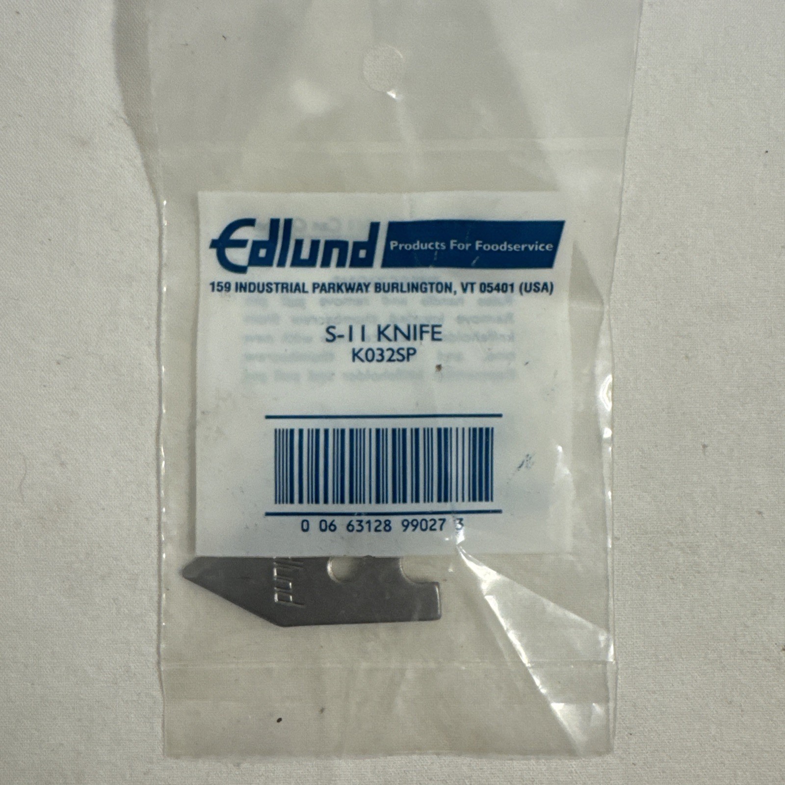 NEW OEM  Edlund Knife S-11/U-12 Can Opener K032SP  Free Shipping