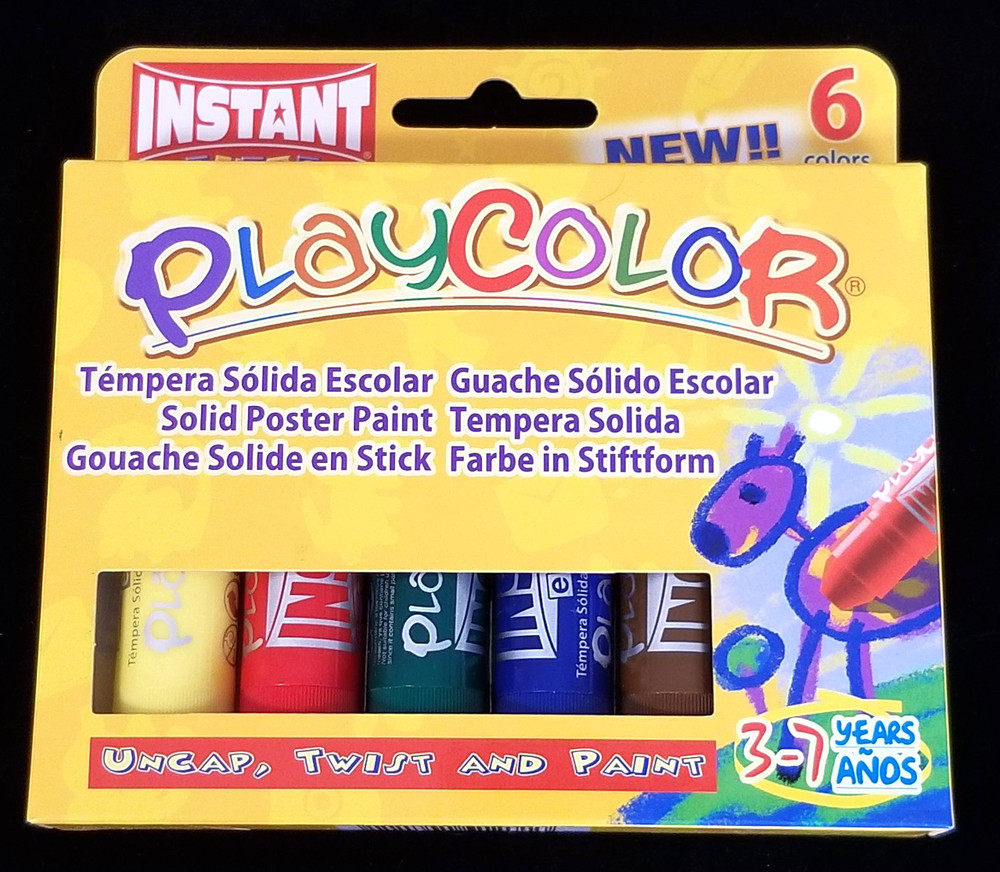 Instant Educa -  PlayColor - Solid Poster Paint - 6 Colors - New - 3-7 Years