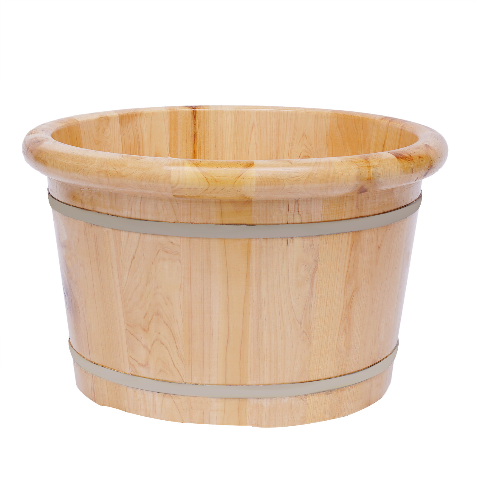 Cedar Wood Foot Basin Wooden Bucket Foot Bath Massage Plus Cover Plate +Massager
