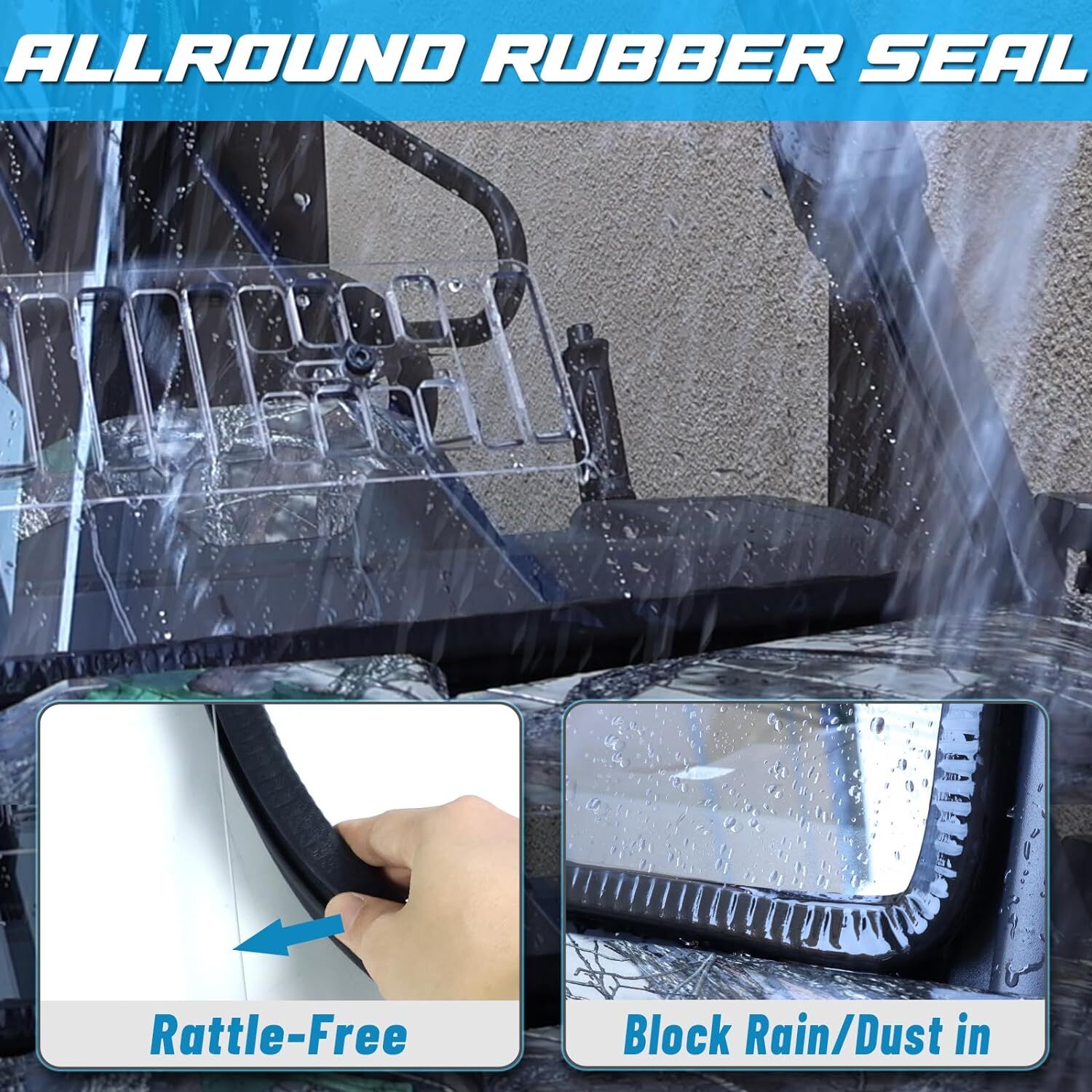 2-In-1 Vented UTV Full Windshield for 2019-2024 CFMOTO UFORCE 1000/1000 Window