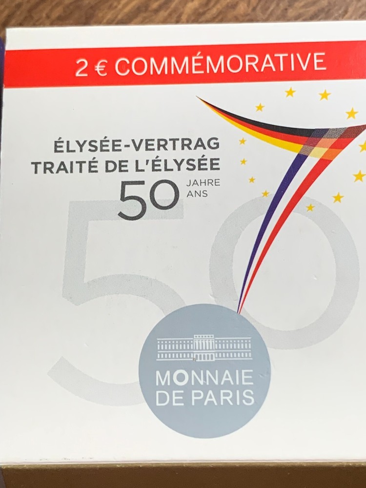 FRANCE TRAITÉ DE L`ELYSÉE 2e PROOF 2013