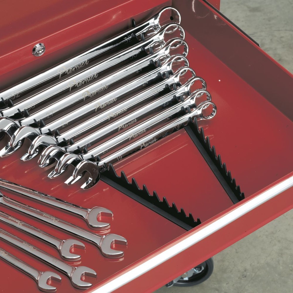 Sealey Spanner Rack Sharks Teeth Tooth Capacity 20 Spanners 2pc
