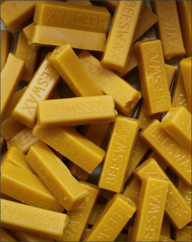 5-1 oz Bars Of 100% Pure American Beeswax Filtered  NO Additives Or Fillers Ever