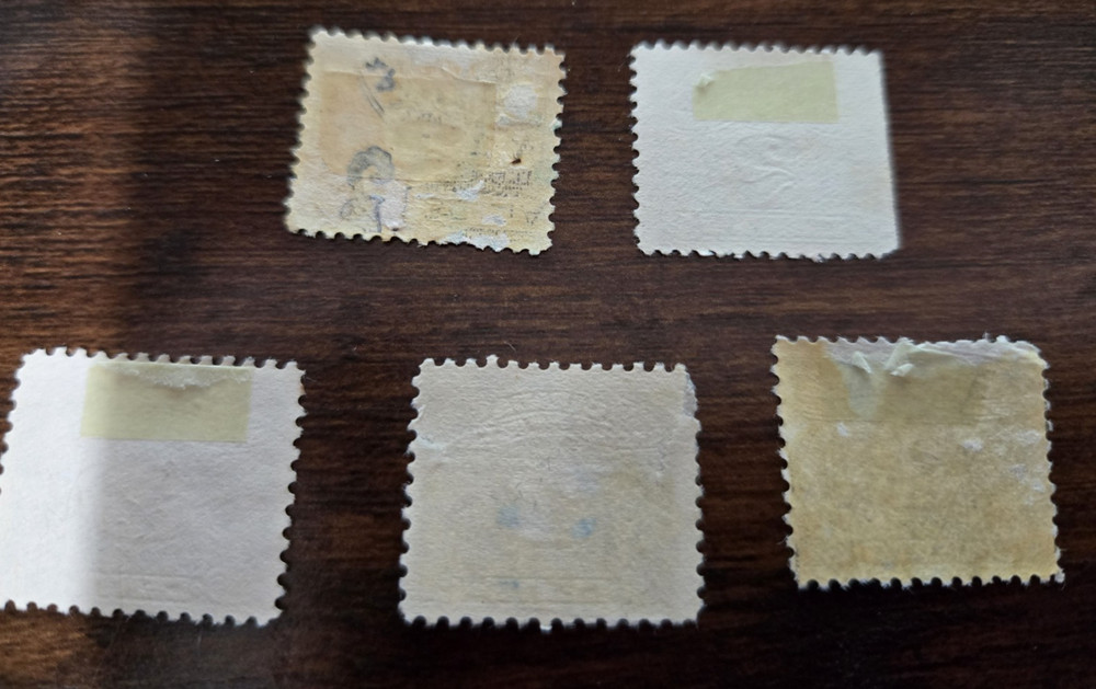 CANADA Assorted EXCISE TAX VARIOUS ISSUES 5 stamps (1) MNH (2) MPH (2) UPH