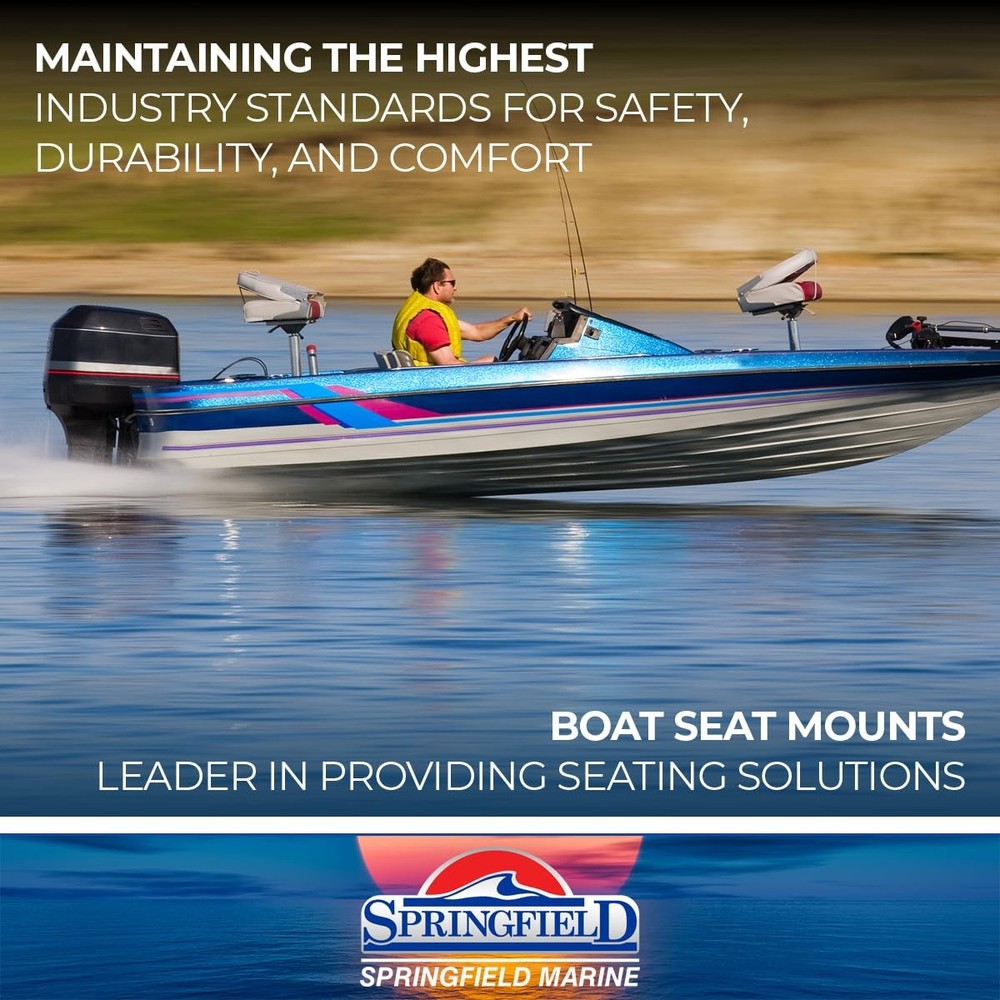 Springfield 1660017 Stowable 2-3/8" Table Base - Anodized Aluminum