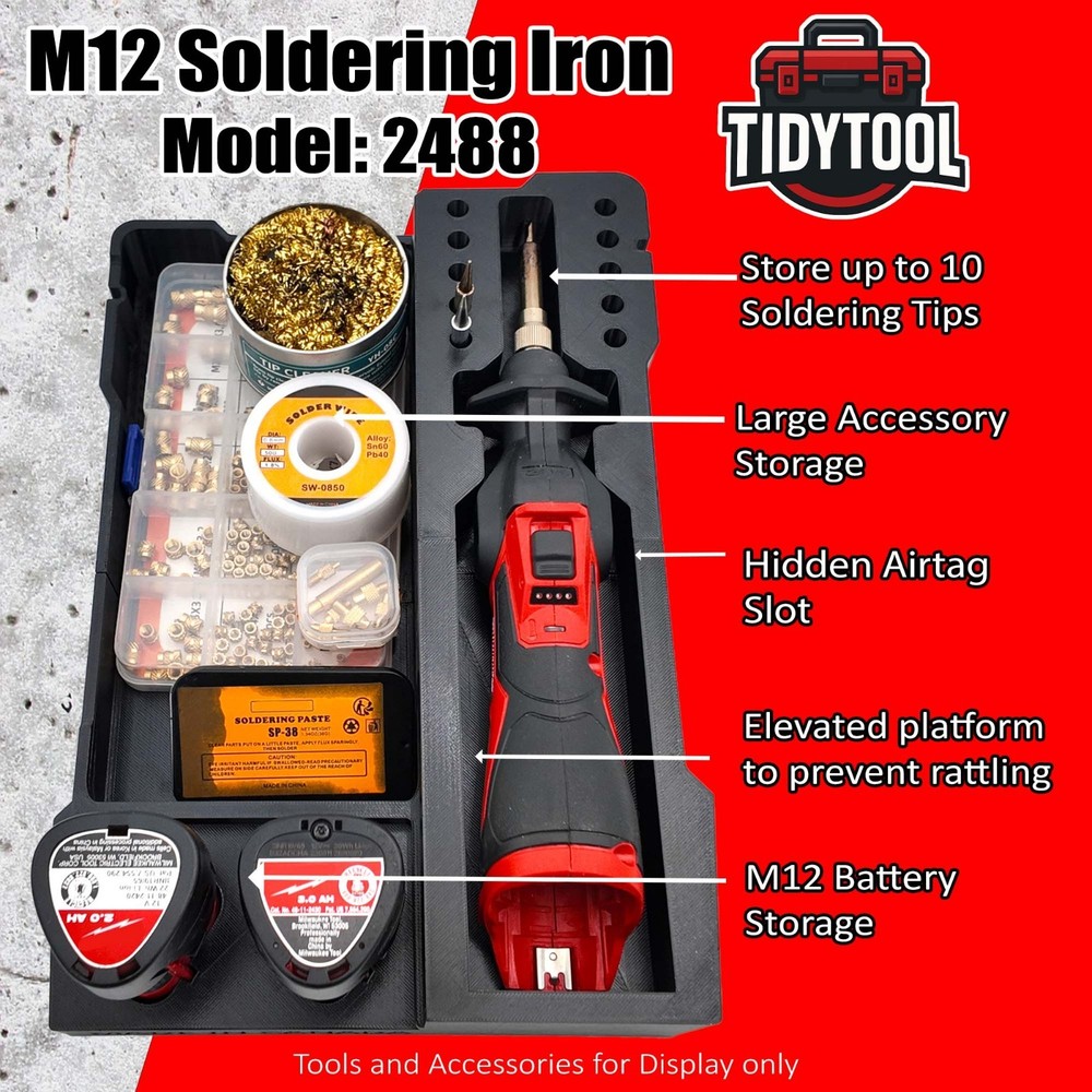 M12 Soldering Iron Organizer for Milwaukee Compact Packout
