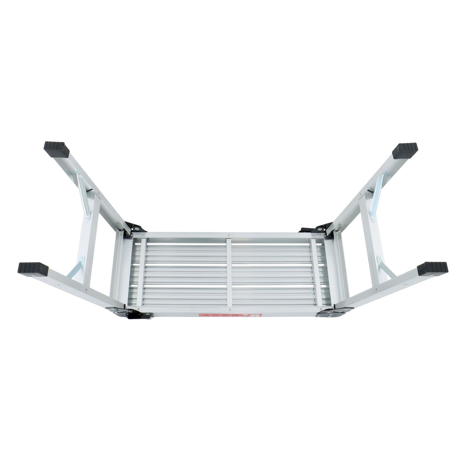 330lbs Aluminum Step Stool Non-slip Folding Work Platform Drywall Ladder