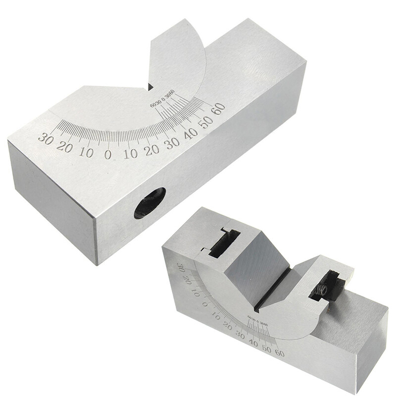 0°-60° Adjustable Angle Block Set V Angle Gauge Block Precision Micro Milling AO