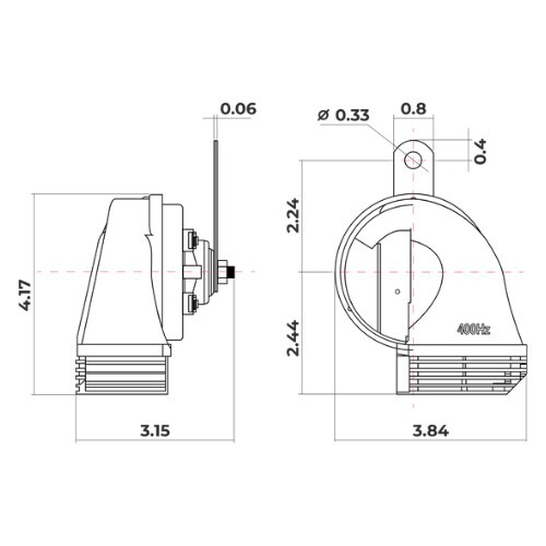 DUAL TRACK CHROME MOTORCYCLE HORN SUPER LOUD!!!