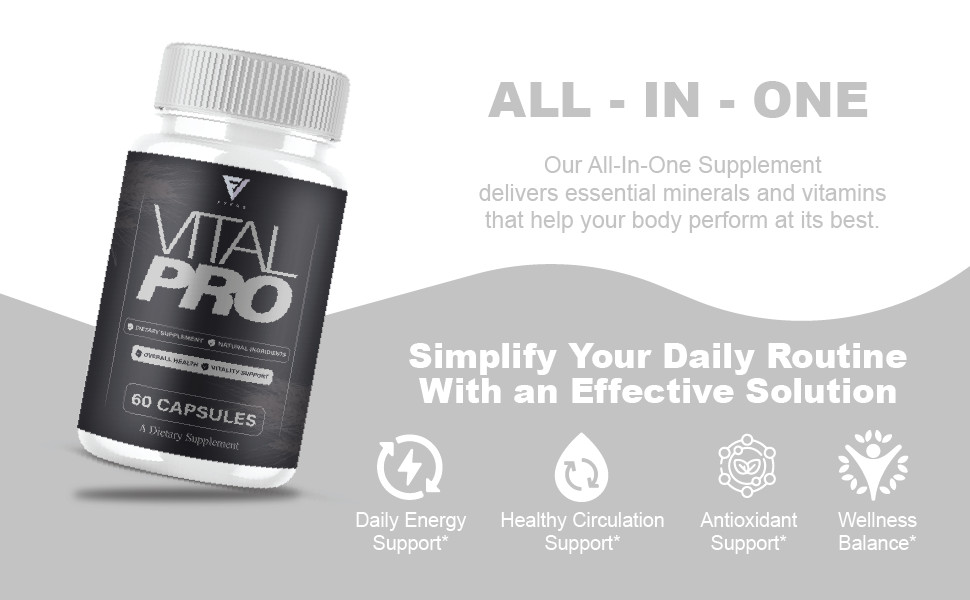 Vital Pro Capsules, Vital Pro Performance Supplement (60 Capsules)