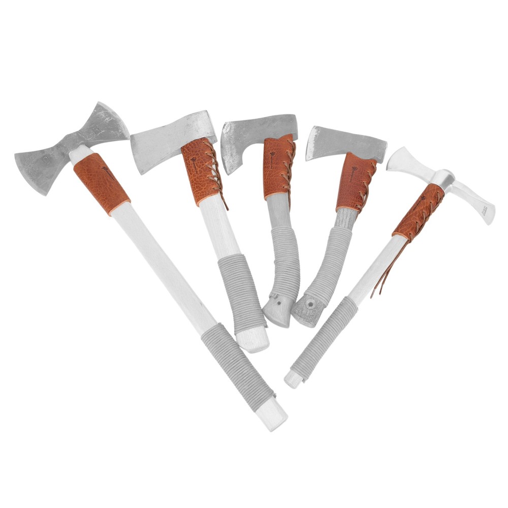 Brown Leather Garden Pick Axe Handle Guard Collar Camping Axe Protector Covers