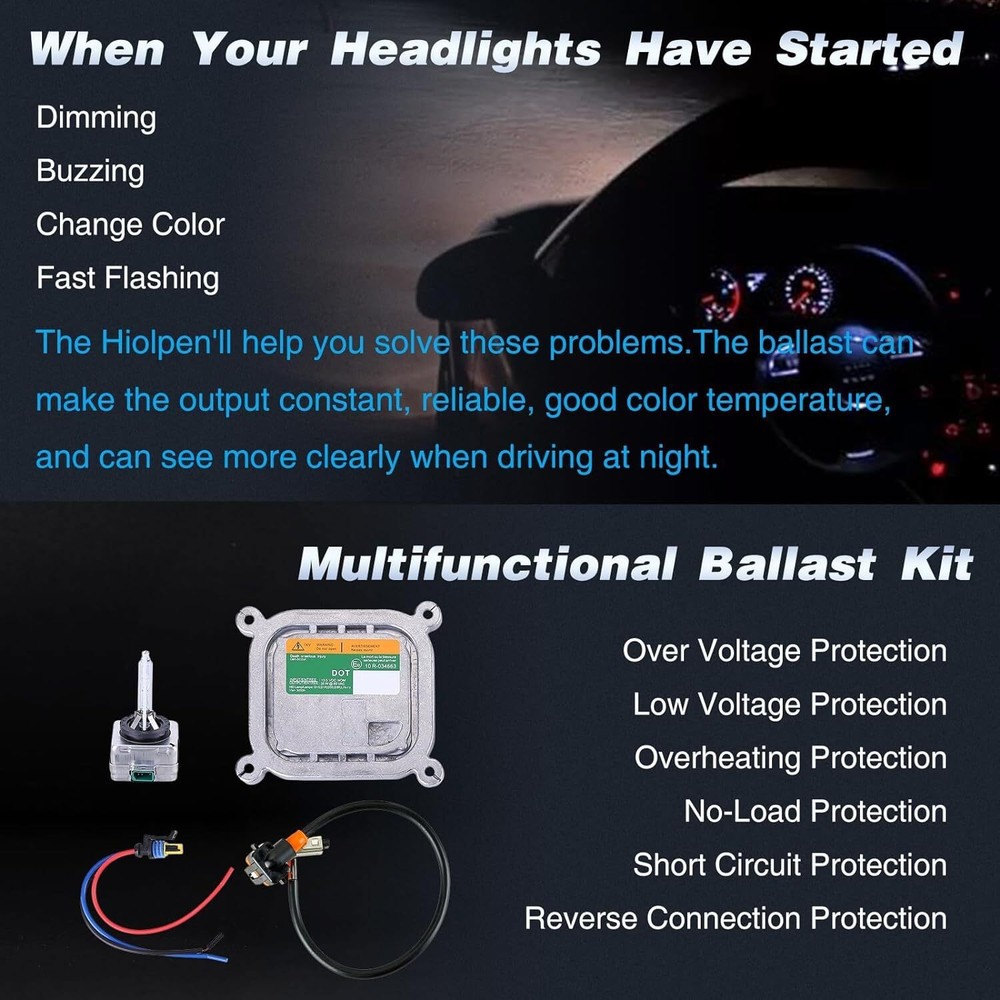 For 10-19 Ford Mustang Xenon Headlight Ballast HID Control Unit Module Computer