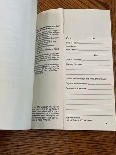 ATT 4320 Cordless Phone Manual Guide Original