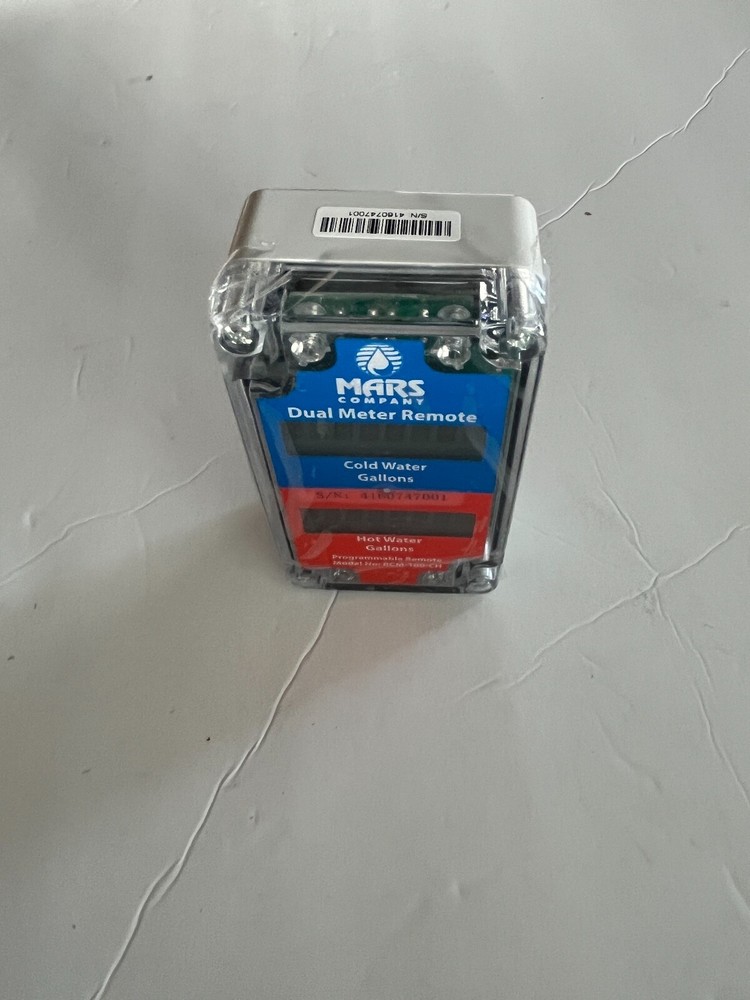 Mars RCM-100-CH Dual Water Meter Programmable Remote Cold Hot Gallons