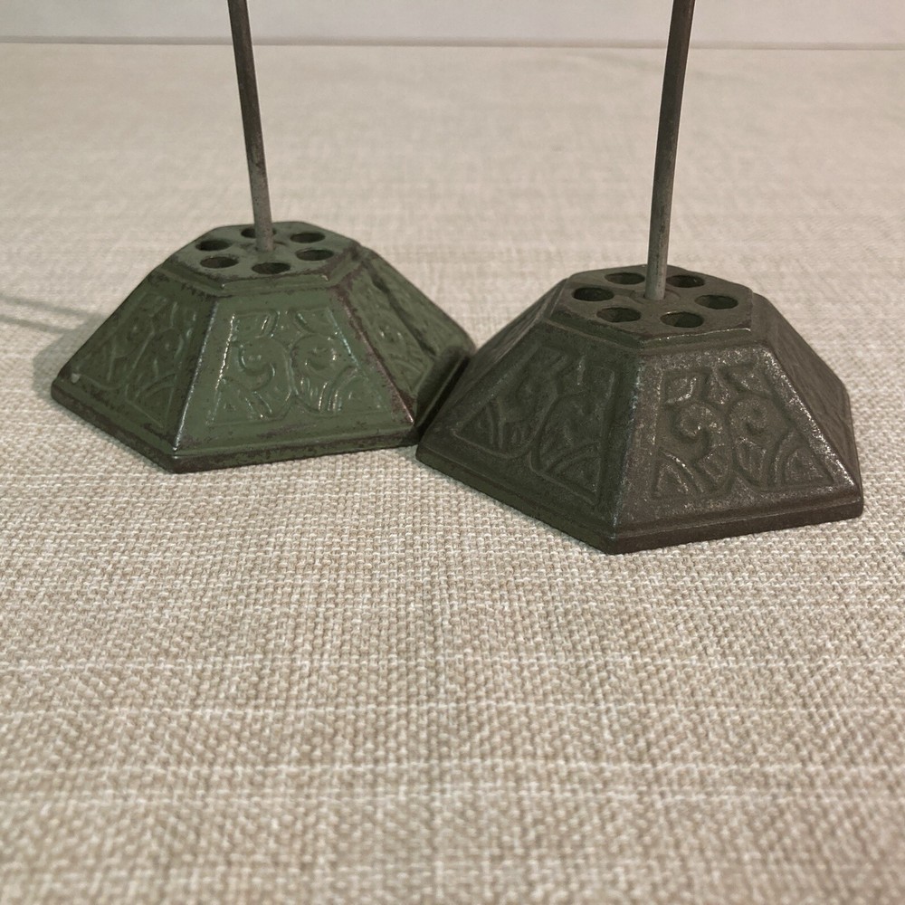 Two Vintage Cast Iron Note/Receipt Stakes
