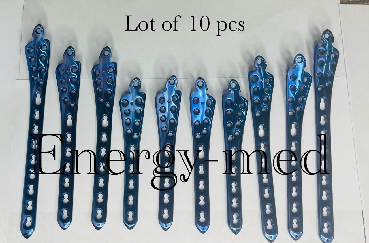 Medial Distal Tibia plate 3.5mm Titanium 5 to 9 Holes Lot of 10 pcs