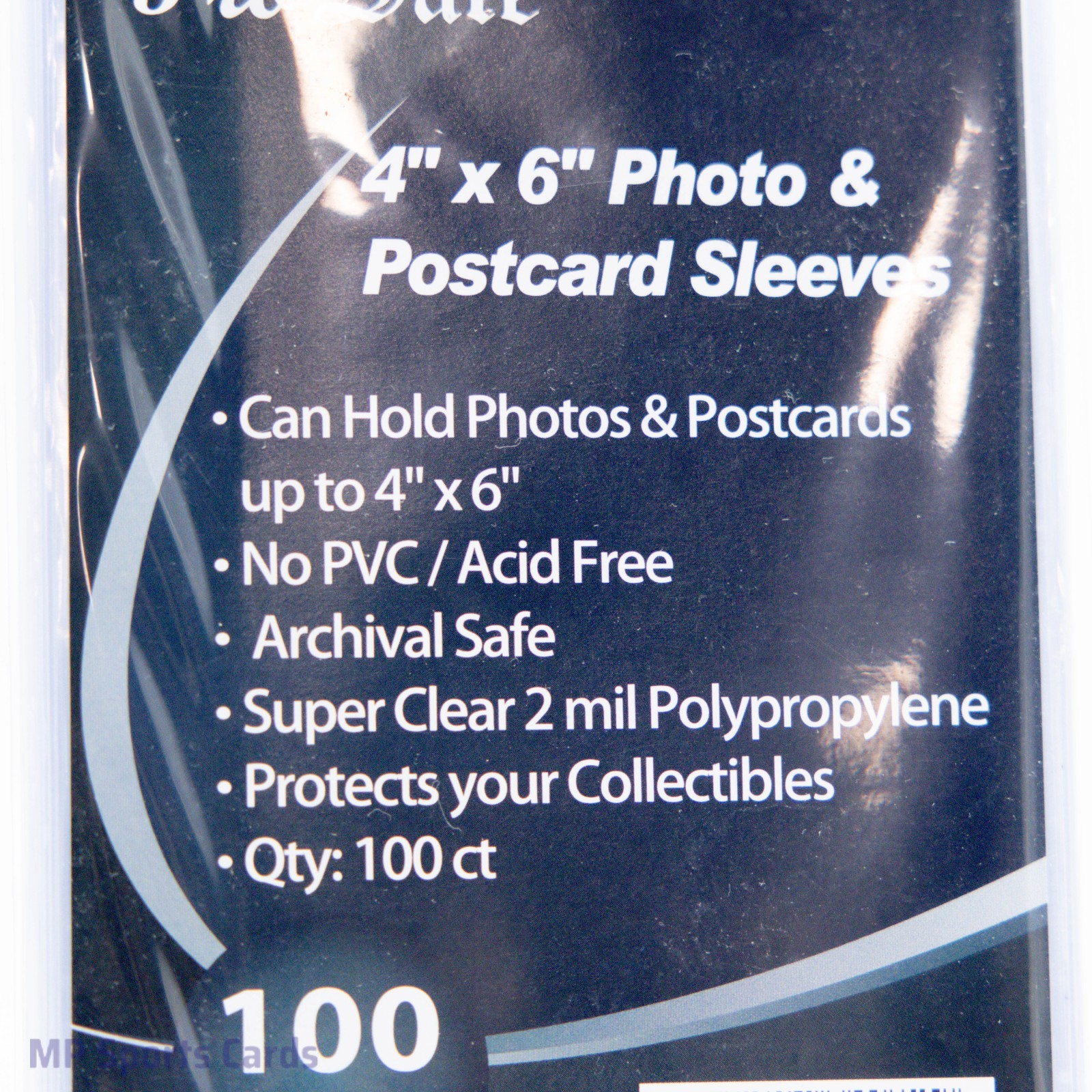 (1) Pro Safe 4"x6" Soft Sleeves 100ct Ultra Clear No PVC Free Shipping!