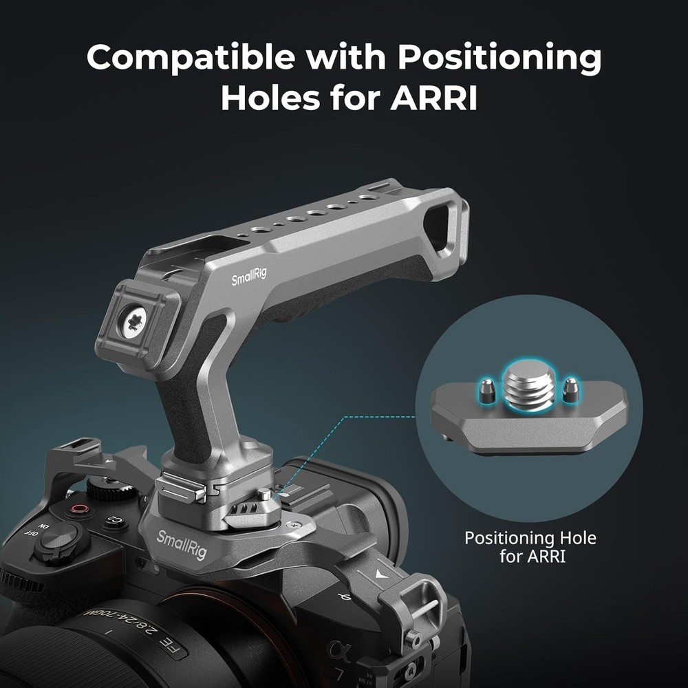 Quick Release Top Handle with Quick Release Slider, Two-Way Smooth Installation,