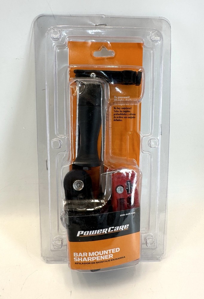 PowerCare Bar Mounted Chainsaw Sharpener Model Adjustable Dial Settings