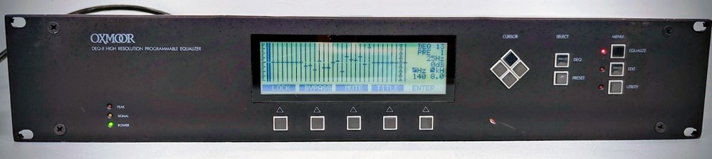 Oxmoor DEQ-II High-resolution Programmable Digital Equalizer with Power Cord