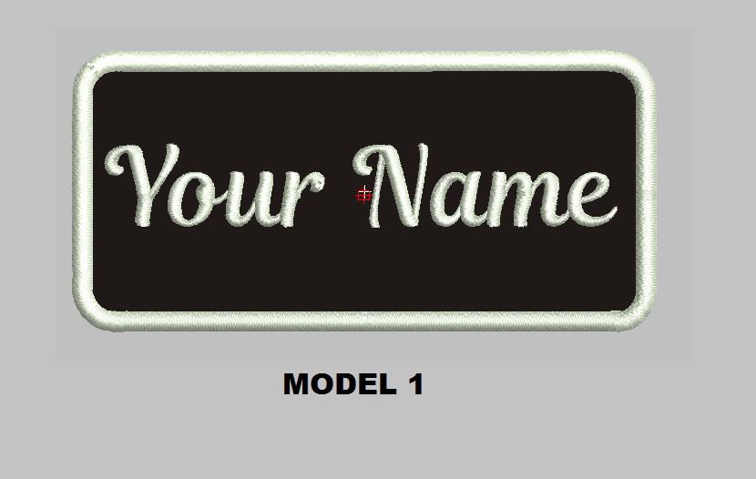 Custom Embroidered 4"x 1.5" Name Patch Motorcycle Biker