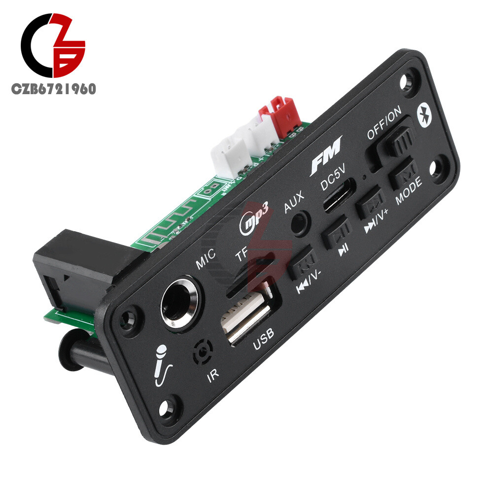 MP3 Bluetooth5.3 Power Amplifier Decoder Board USB TF FM Radio 2*3W Audio Player