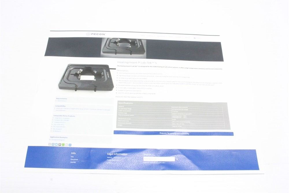 Pecon P S1 Heating Insert for AXIO Observer