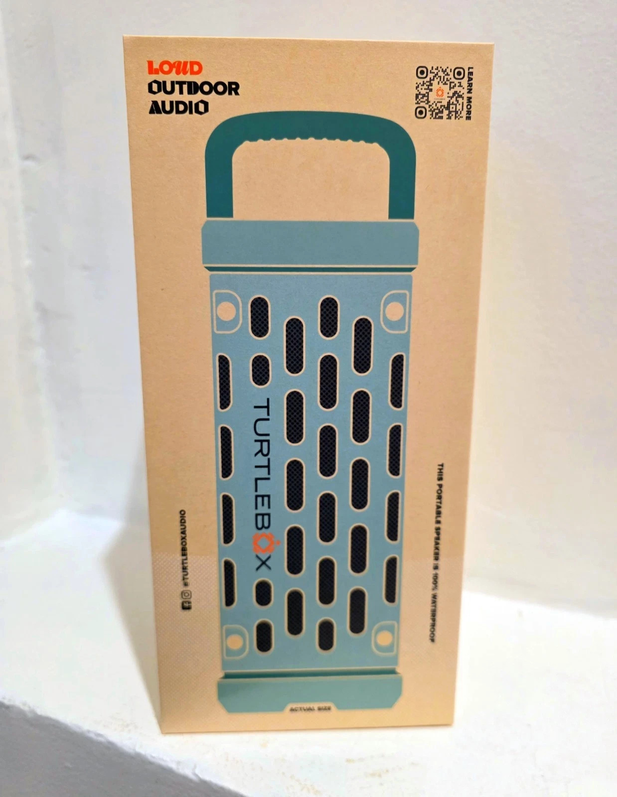 🔥TURTLEBOX RANGER🔥RIVER ROCK, NIB SEALED, WATERPROOF, BLUETOOTH. PORTABLE