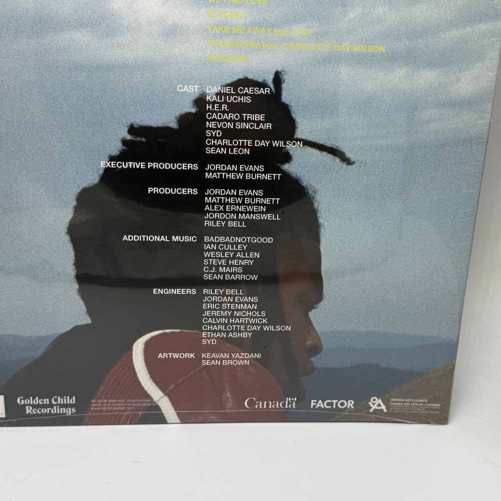 Daniel Caesar Freudian Limited Edition Translucent Blue Colored Vinyl LP Sealed
