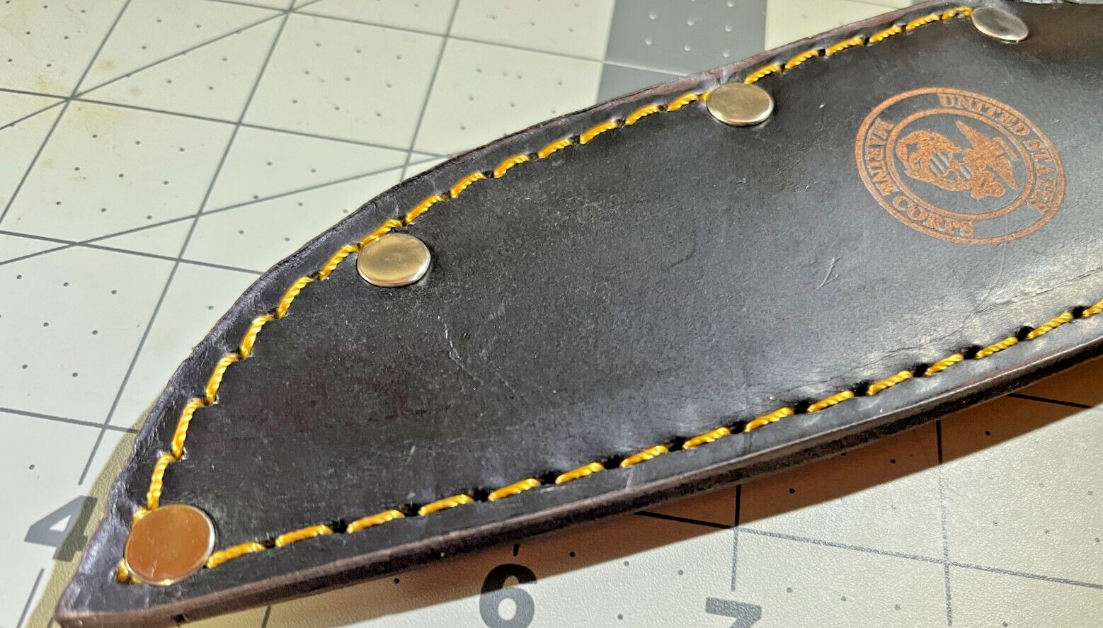 SHEATH ONLY FOR PAL RH-36, REMINGTON, and other hunting Knife NAVY, USMC, PLAIN