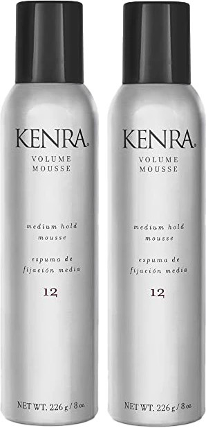 2 Pack Kenra Volume Hair Mouse # 12 Medium Hold 8 oz