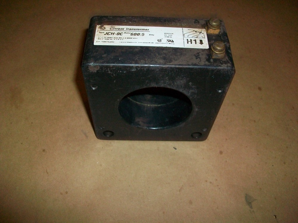 General Electric Current Transformer JCH-0C 600-5 USED