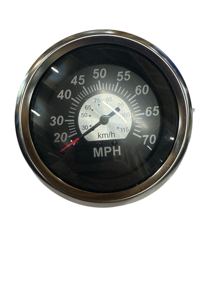 4" Speedometer Gauge Chrome Bezel 70 MPH