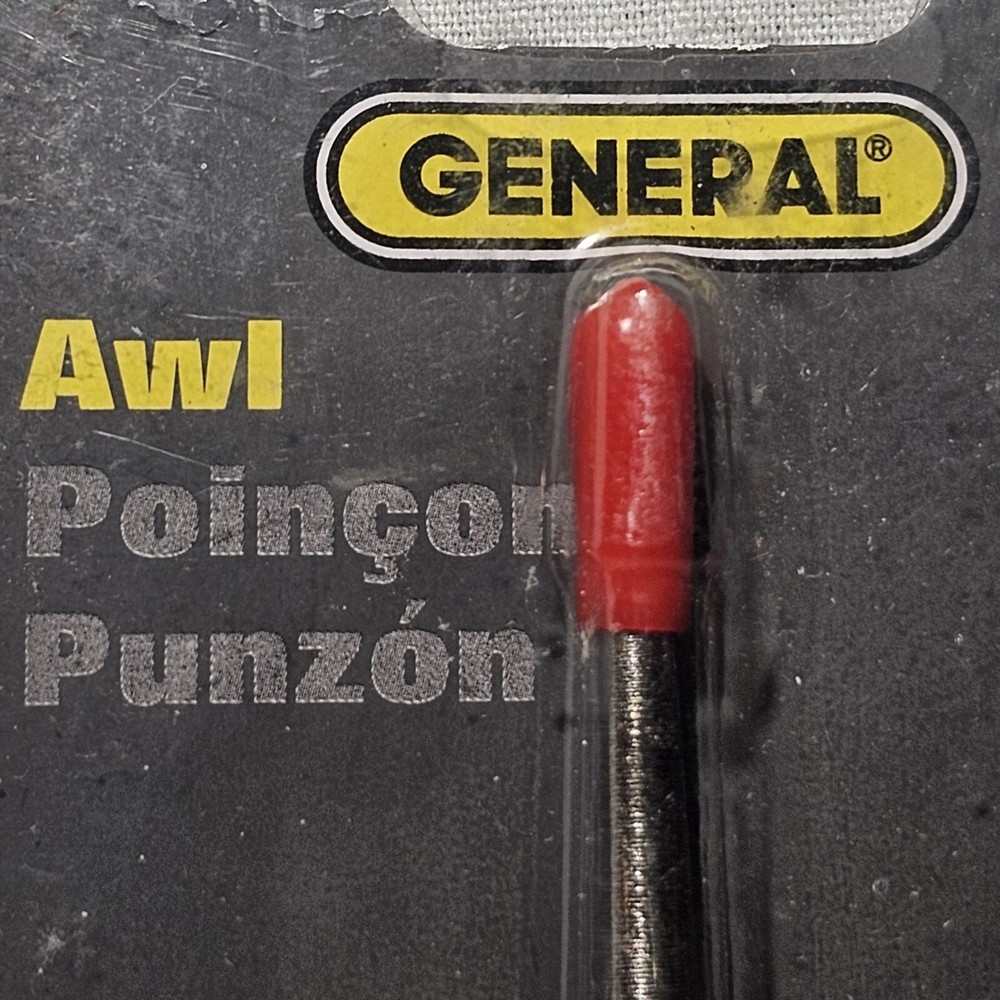 General Tools Scratch Awl Tool with Hardwood Handle - Scribe, Layout Work, & Pie