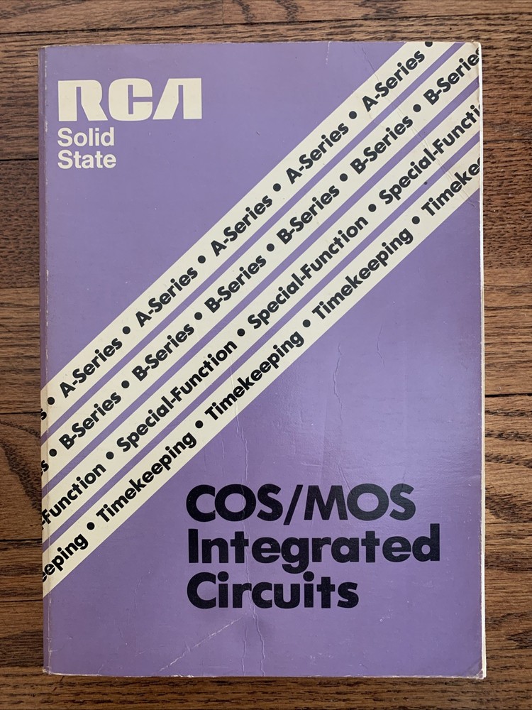 RCA COS/MOS Integrated Circuits SSD-250A 1978 Databook Solid State Vintage