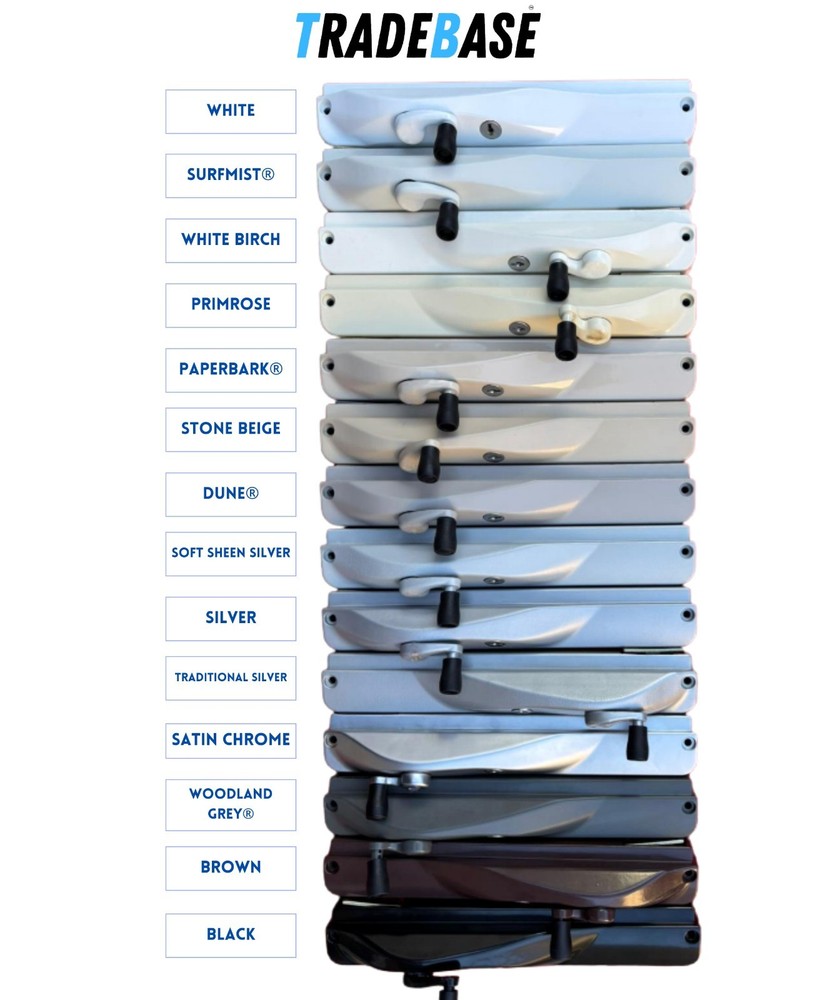 TRADEBASE Window Winder Silver -Stainless Steel Chain- Lockable