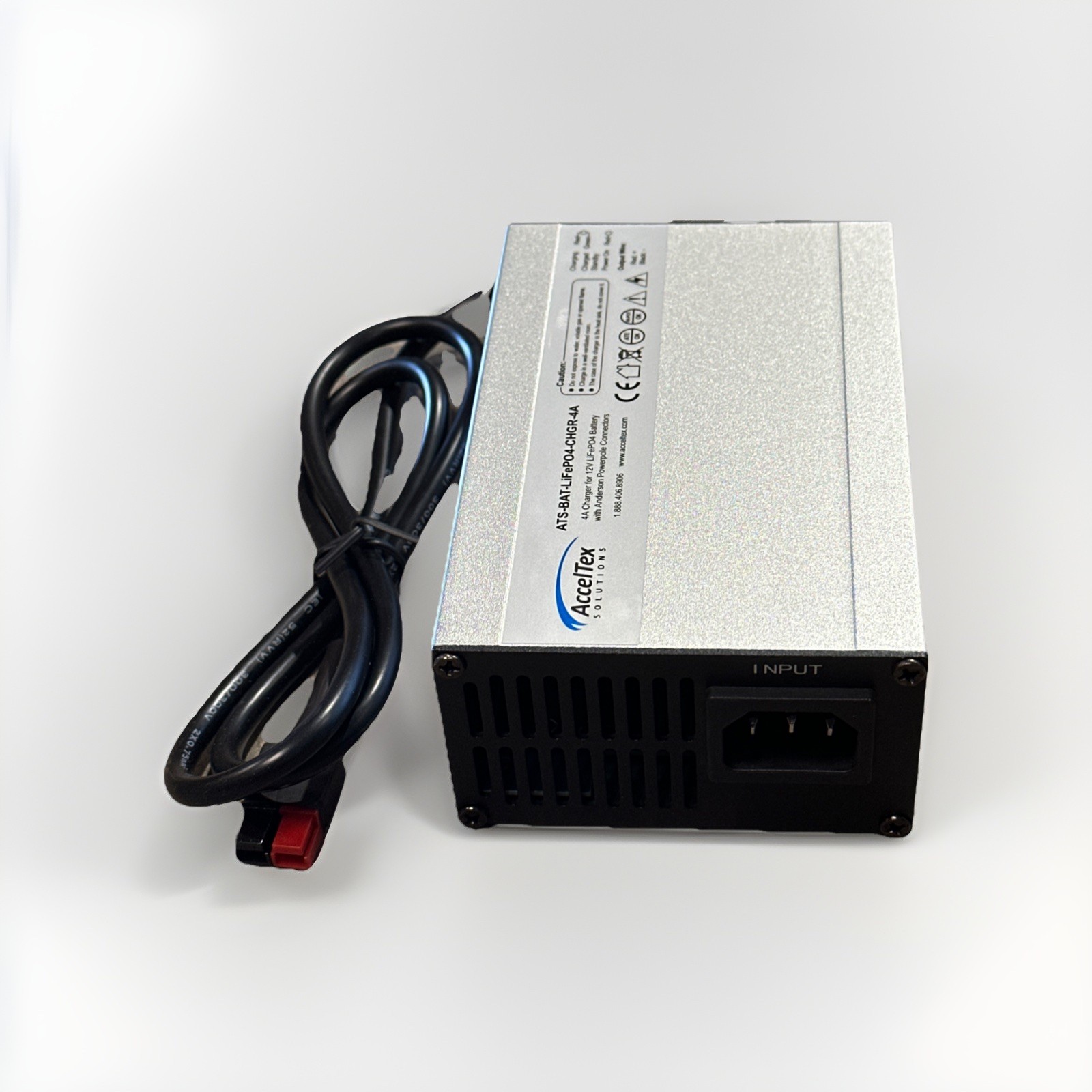 🔴 AccelTex ATS-BAT-LiFePO4-CHGR-4A 12V LiFePO₄ Battery Charger – NEW‼️