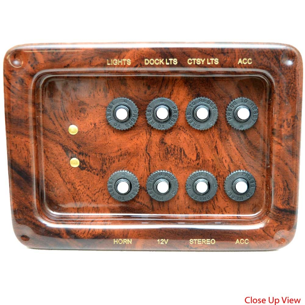 SunCatcher Pontoon Boat Switch Panel Kit | Woodgrain (2PC)